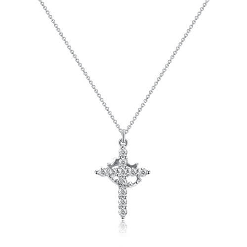 Crown Cross Necklace - Image 3