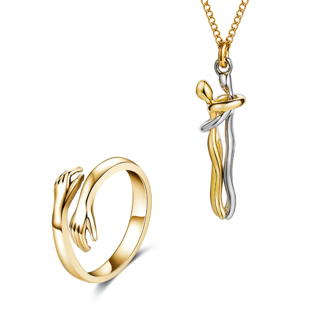 Gold Hug Necklace - Image 3