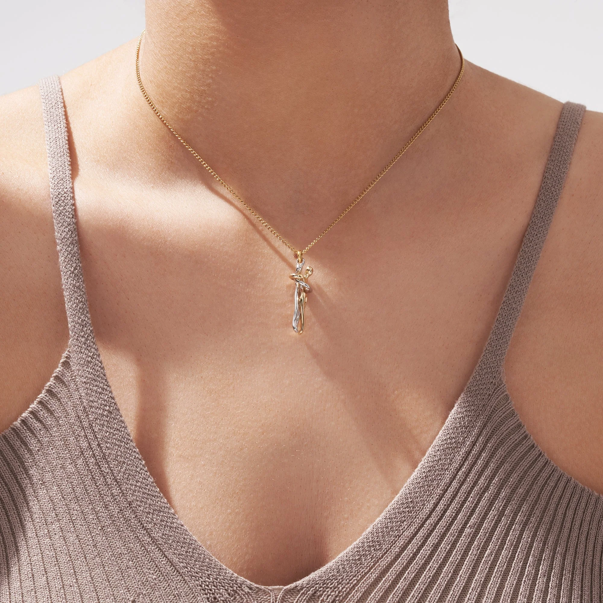 Gold Hug Necklace - Image 5