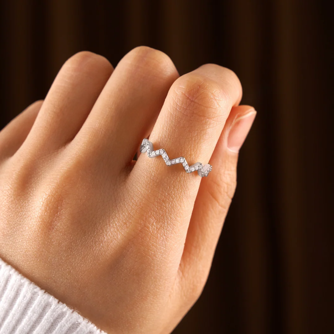 Silver Highs & Lows Ring - Image 3