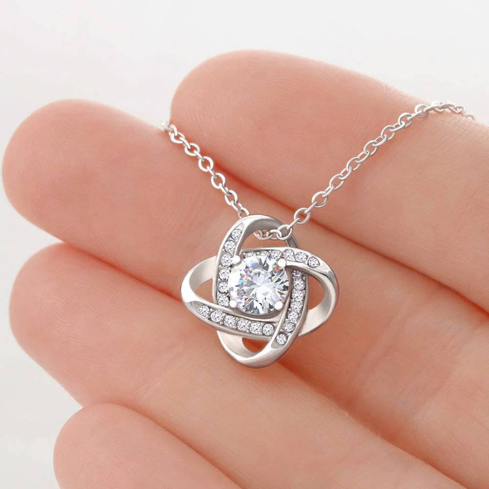 Mom Love Knot Necklace From Son - Image 10