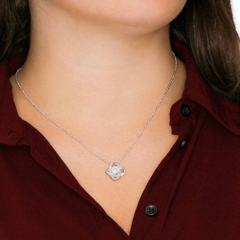 Mom Love Knot Necklace From Son - Image 2