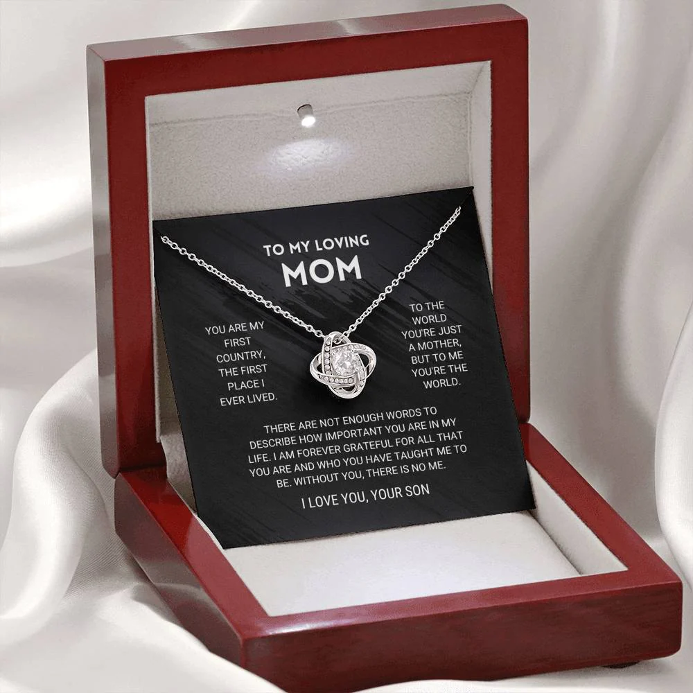 Mom Love Knot Necklace From Son - Image 5