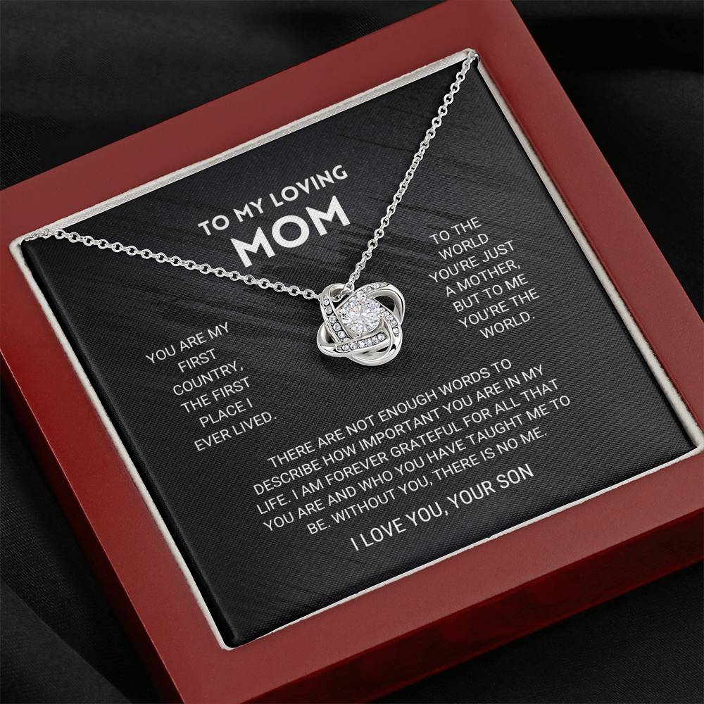 Mom Love Knot Necklace From Son - Image 7