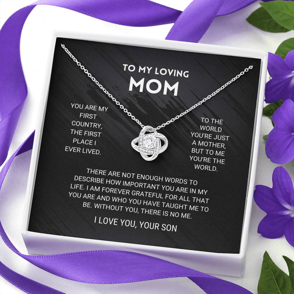 Mom Love Knot Necklace From Son - Image 8