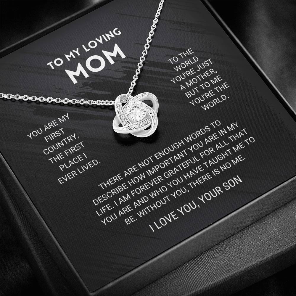 Mom Love Knot Necklace From Son - Image 9